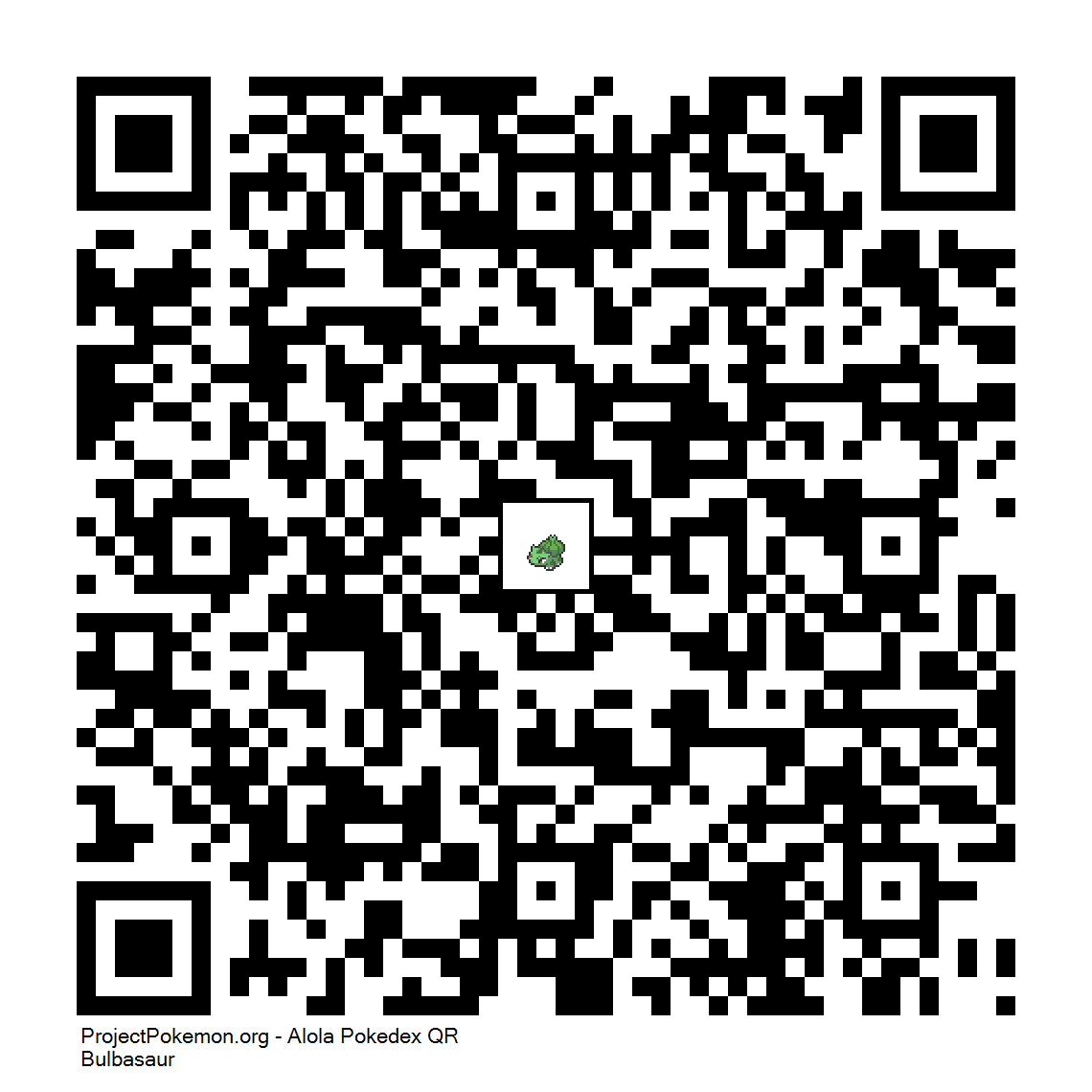 Cdigo QR de Bulbasaur